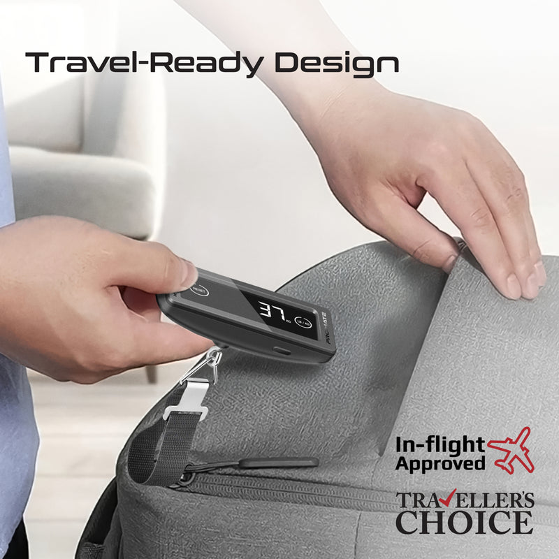 Portable High-Accuracy Digital Luggage Scale with Touch Screen LCD