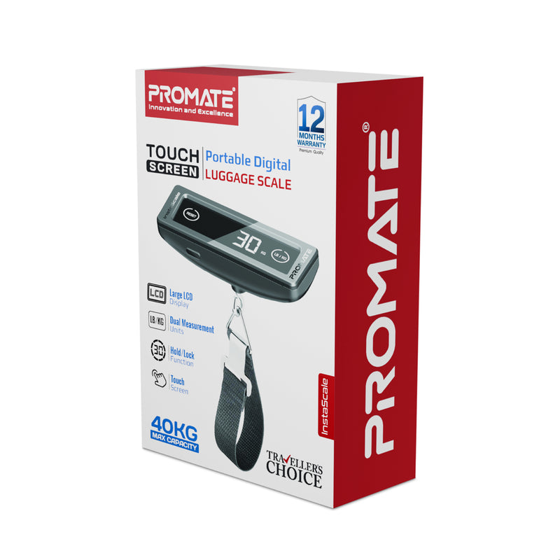 Portable High-Accuracy Digital Luggage Scale with Touch Screen LCD