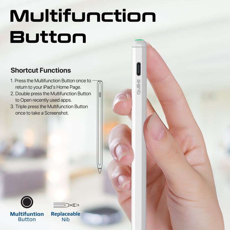 Precision Active Stylus Pen with Palm Rejection & Accessory Kit