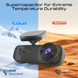 4K HD Dash-Cam front, cabin and rear view, with Night Vision, Parking Monitor and Built-in GPS