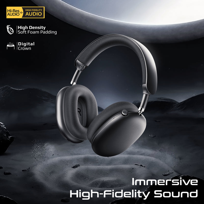 High-Definition Hybrid ANC Headphones with 360° Spatial Audio