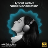 High-Definition Hybrid ANC Headphones with 360° Spatial Audio