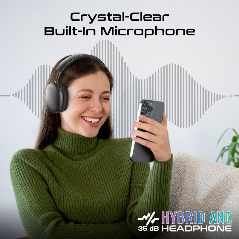 High Definition Hybrid ANC Headphones With 360 Spatial Audio Promate high-definition-hybrid-anc-headphones-with-360-spatial-audio-promate