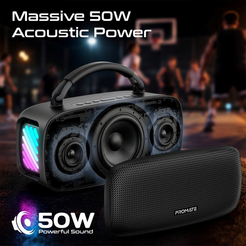 50W PartyPulse™ RGB True Wireless HD Speaker