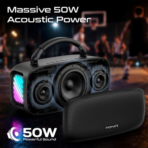 50W PartyPulse™ RGB True Wireless HD Speaker