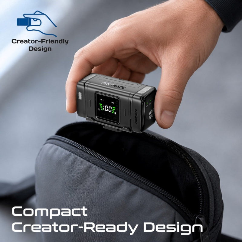 Dual Magnetic Wireless Lavalier Mic with Charging Case