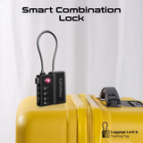 TSA Luggage Lock with Smart Precision Tracking Tag, works with Find My App