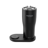 Smart Temperature-Controlled Mug with Heated Coaster & 15W Wireless Charger