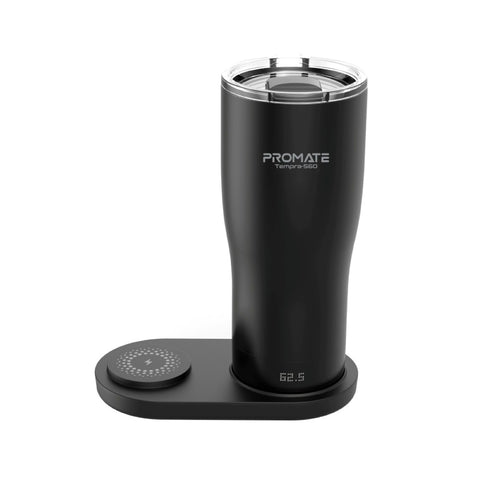 Smart Temperature-Controlled Mug with Heated Coaster & 15W Wireless Charger