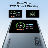 130W Power Delivery 20000mAh PowerBank with In-Built USB-C Cable & Smart Display
