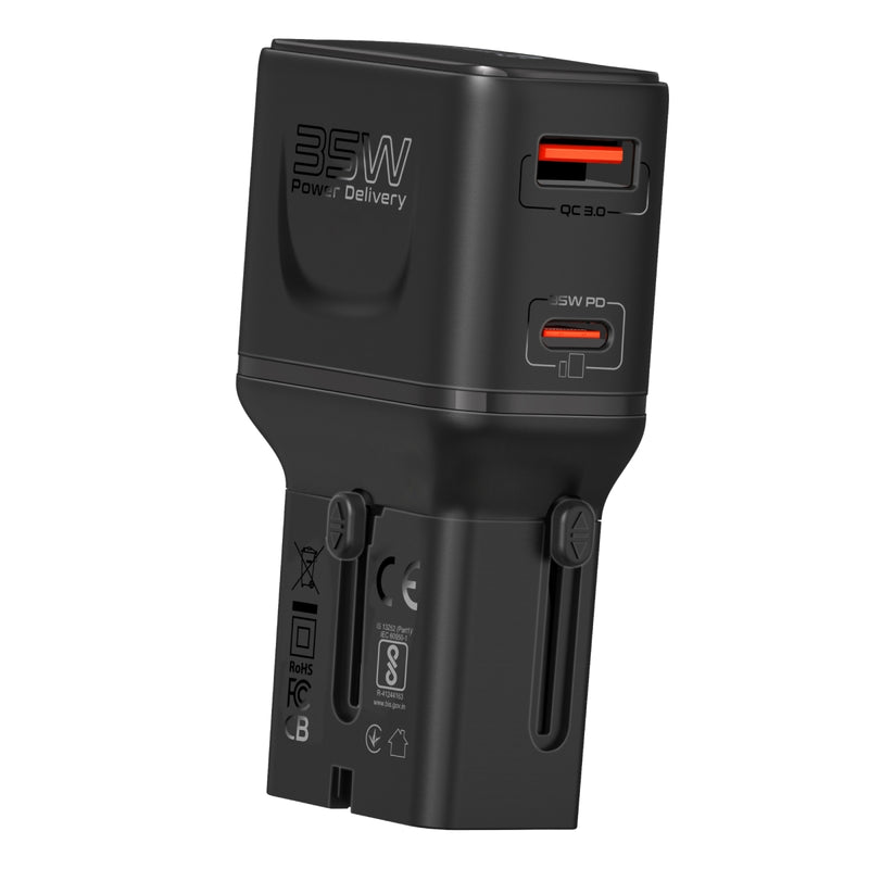 Triplug 35W Power Delivery Multi-Port Travel Adapter – Promate Technologies