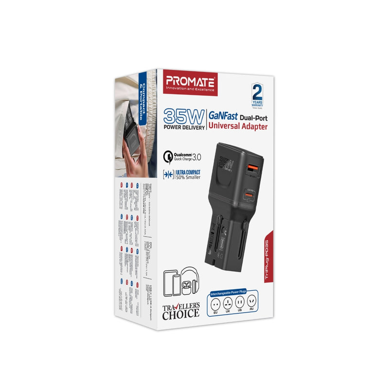 35W Power Delivery Multi-Port Travel Adapter