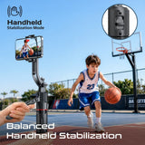 AI-Powered 360° Smart Face Tracking Telescopic Selfie Stick with Auto Pop-Up Stable Tripod Base, Flexible Angle Adjustment & Panoramic Rotation