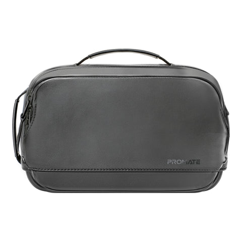 Versatile Tech Pouch w/ Mobile Charging Kit & Biometric Lock with Apple Find My Tracker