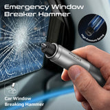 All-in-One Emergency Rescue Tool with Hammer, Seatbelt Cutter & LED Light
