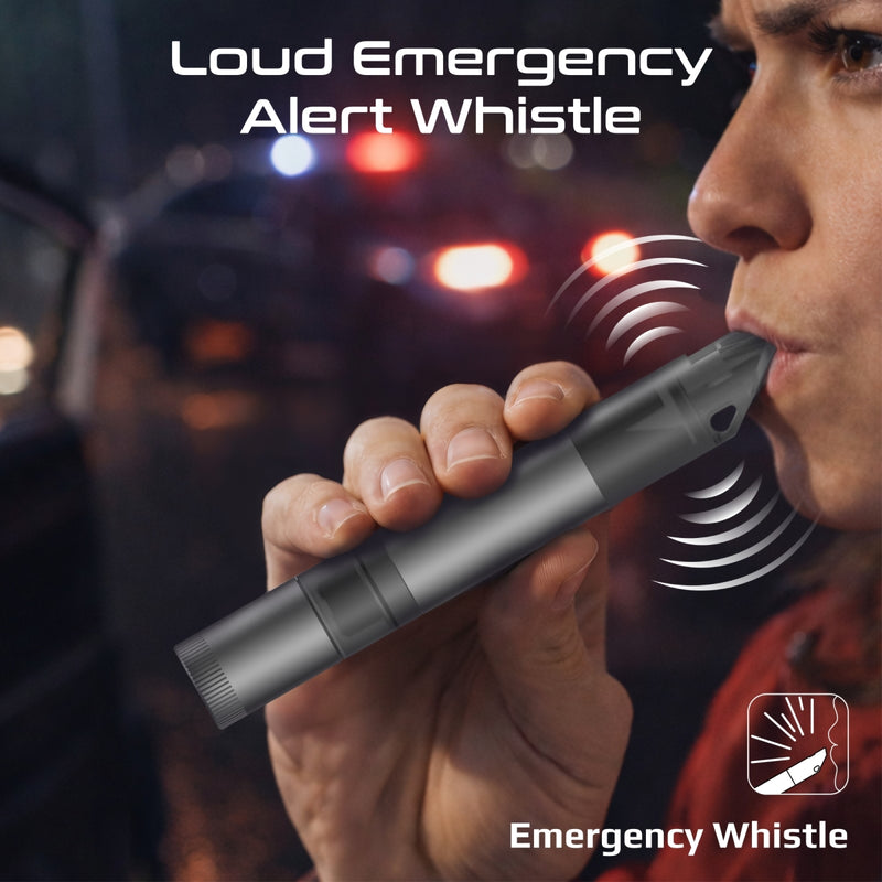 All-in-One Emergency Rescue Tool with Hammer, Seatbelt Cutter & LED Light