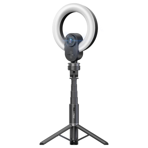 2K Ultra-HD Webcam with Built-in Mic & Ring Light and detachable Tripod