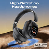 High-Definition Hybrid ANC Headphones with Detachable Magnetic LCD Touch Screen Controller.