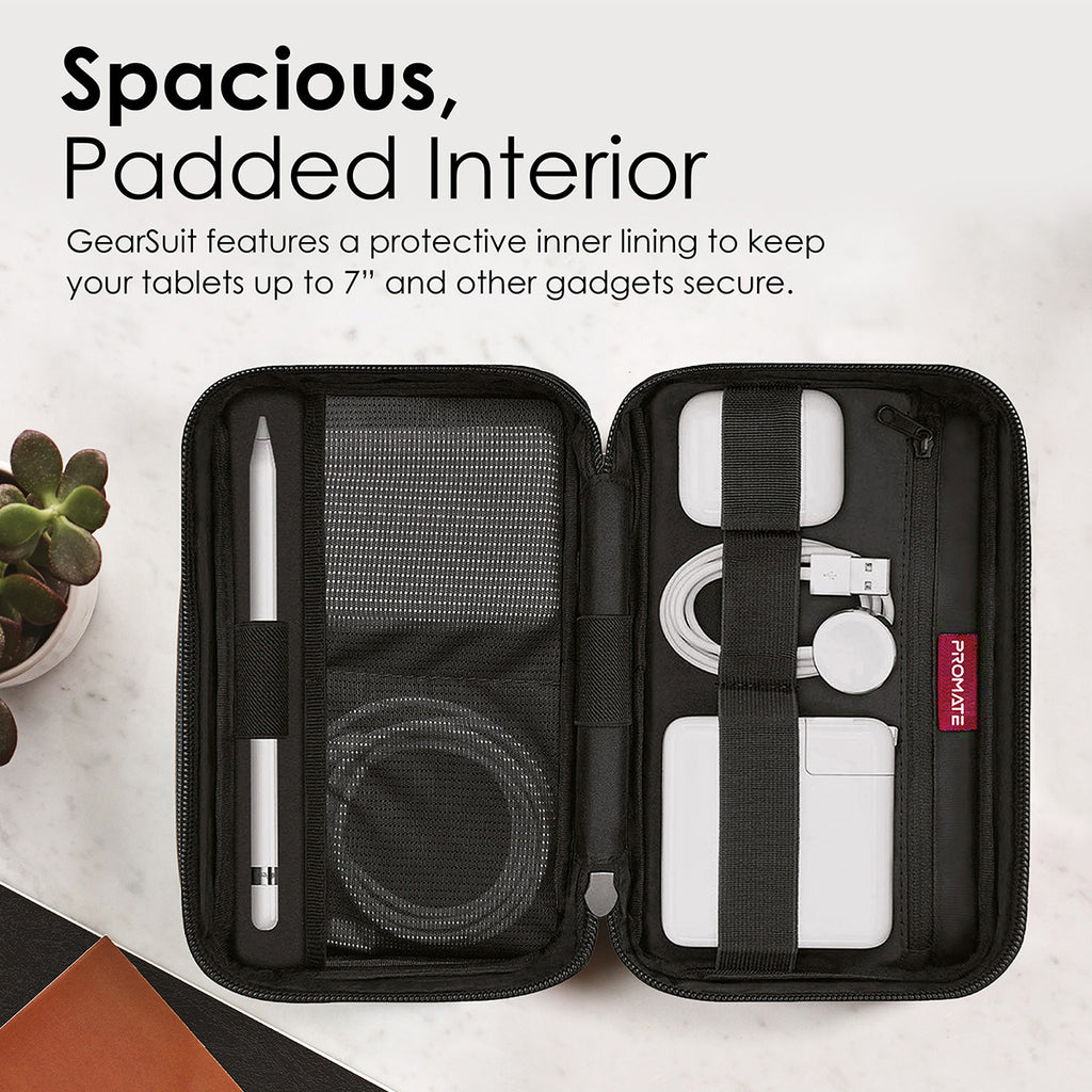 Multi-Purpose Electronic Accessory Organizer with Strap – Promate ...