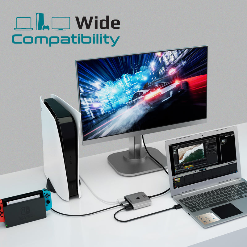 Promate Switch 4K High Resolution 3-in-1 HDMI® Switch – Promate Technologies