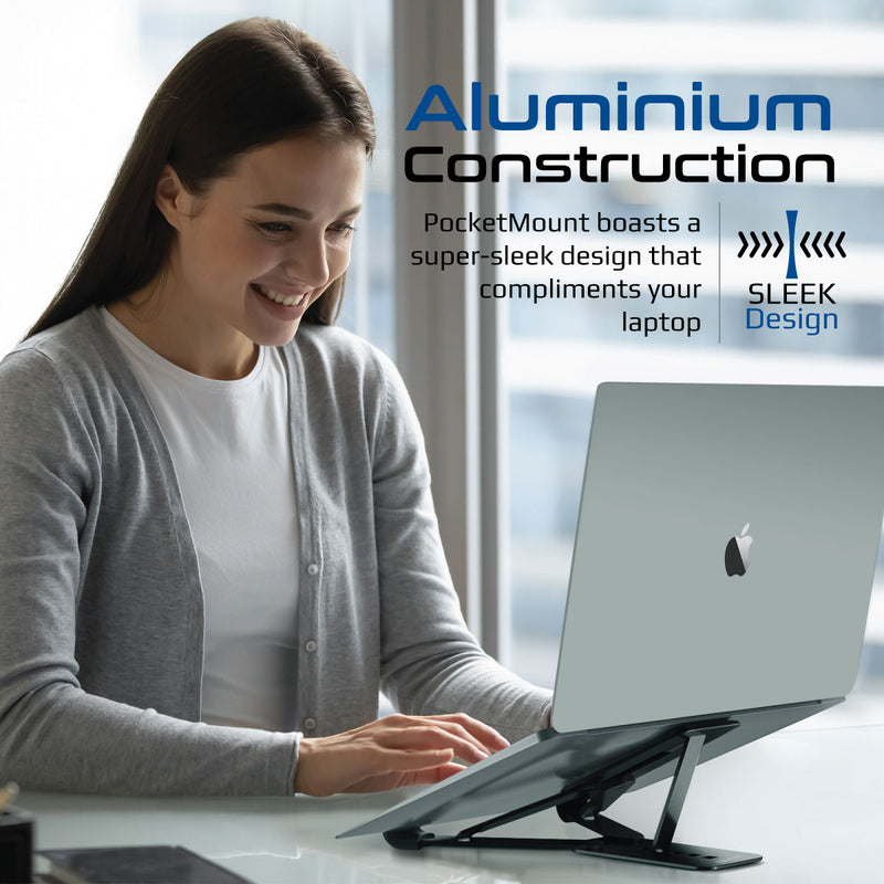 Alluminium Multi-Level Portable Laptop Stand – Promate Technologies