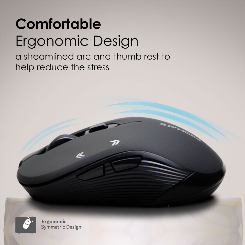 Optical Tracking Wireless Ergonomic Mouse – Promate Technologies
