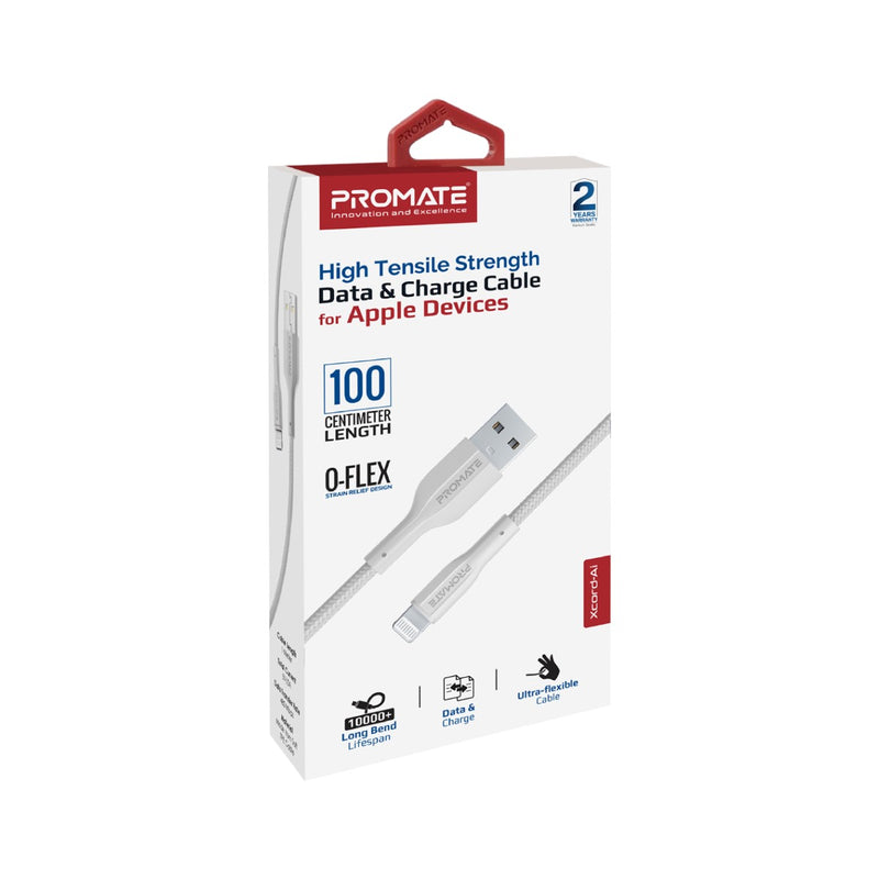 Data Charge Cable High Tensile Strength Data & Charge Cable for Apple Devices – Promate ...