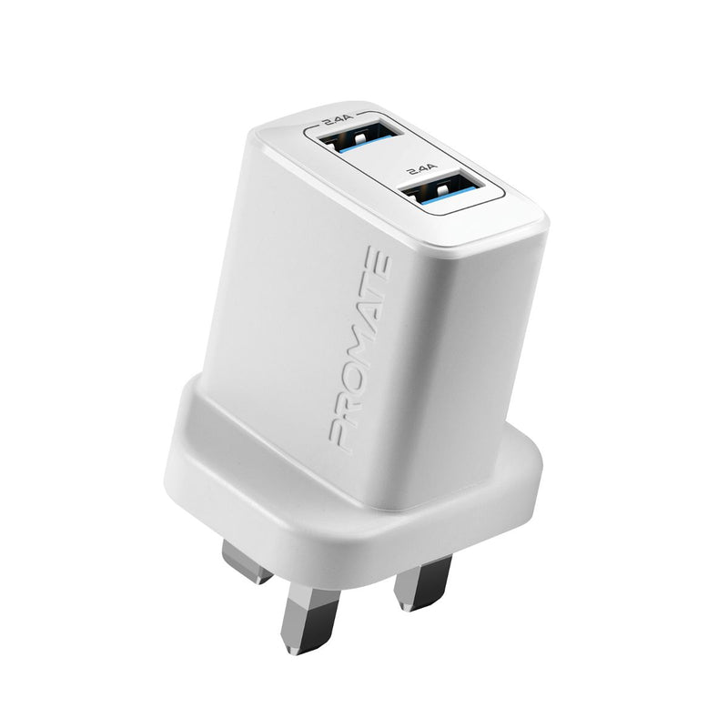 Biplug Evolution Line 12W Wall Charger with Dual USB Ports – Promate Technologies